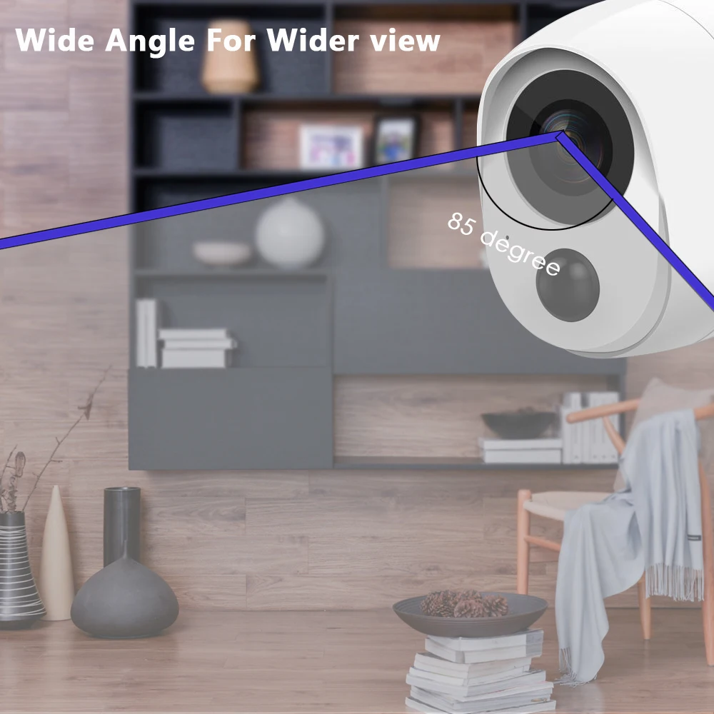 Full HD 2MP Wireless Wifi Battery CCTV Camera Waterproof Night Vision Mini Wi-fi Security Smart Surveillance Camera 5