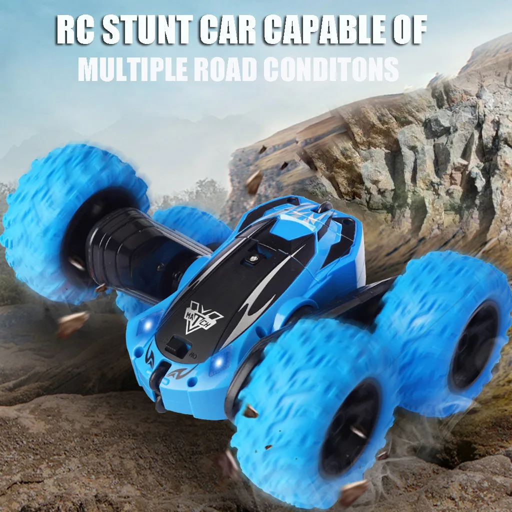 Intelligent RC car 4WD 2.4GHz Stunt Car Double Sided 360° Flip Remote Control Toys for Kids kids toys juguetes zabawki игрушки
