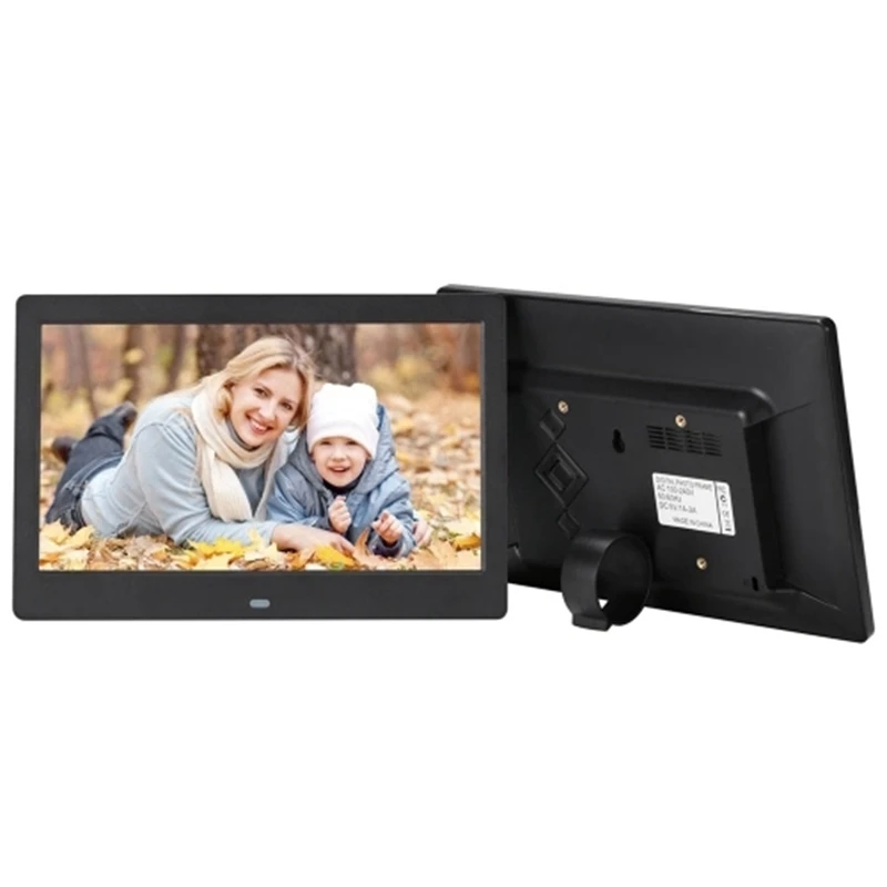 SJD-1003 10 Inch LEDs Digital Photo Frame 1024 x 600 H-D Screen Desktop Album Display Image MP4 Video MP3 Audio Clock Calendar w