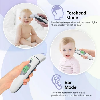 

Infrared Electronic Thermometer Portable Non-Contact LCD IR Laser Digital Temperature Thermometer Gun Handheld Thermometer