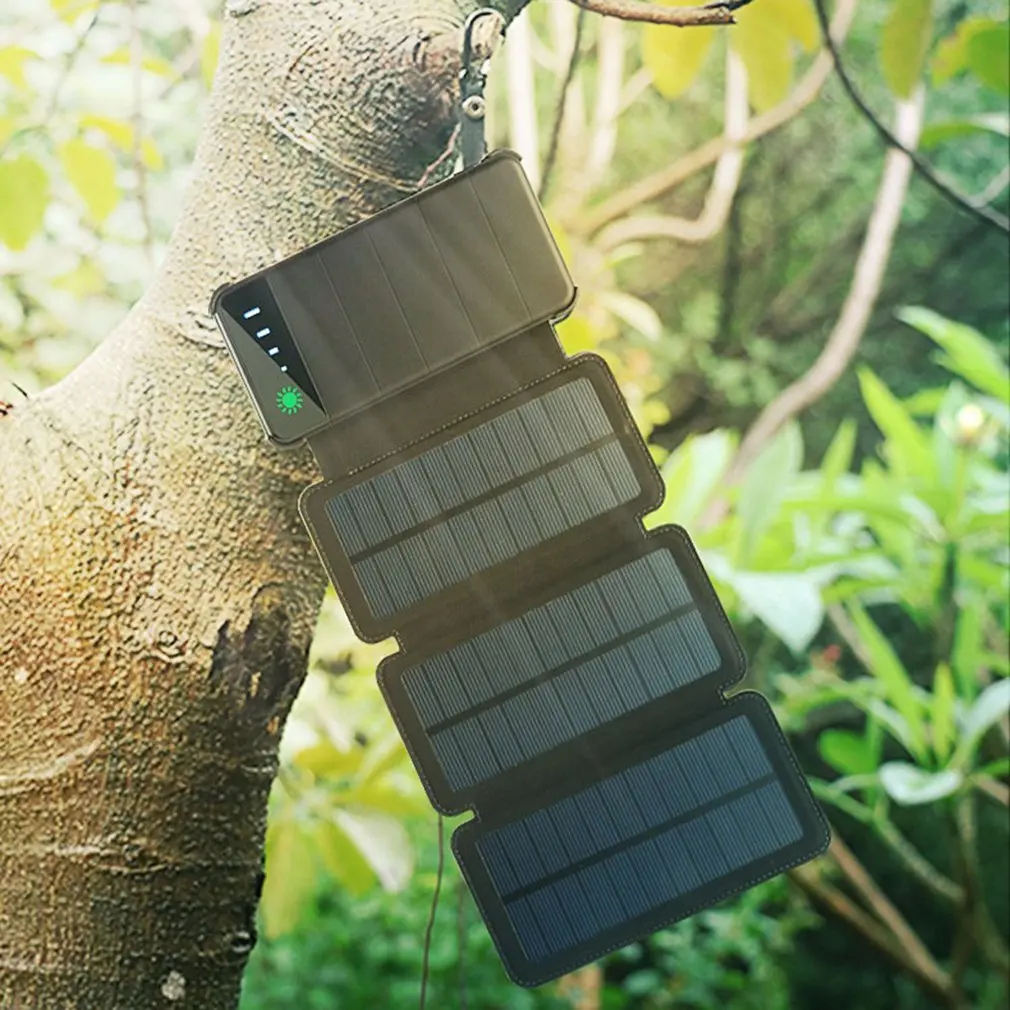 SEP-90/95 Waterproof Wirless Charger For Phone Solar Power Bank 8000mah Dual USB Solar Battery Charger External Battery Pack