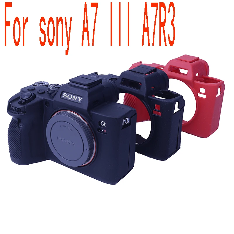 Мягкая силиконовая резина беззеркальная система камера силиконовый чехол сумка для SONY A7III A7 Mark 3 A7RM3 A7R3 A7RIII A7M3