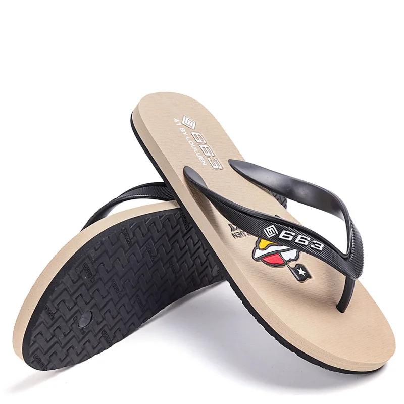 

Men Shoes 2019 New Arrival summer Beach Slippers men slippers casual non-slip rubber beach toe slippers Casual Shoes MTX009