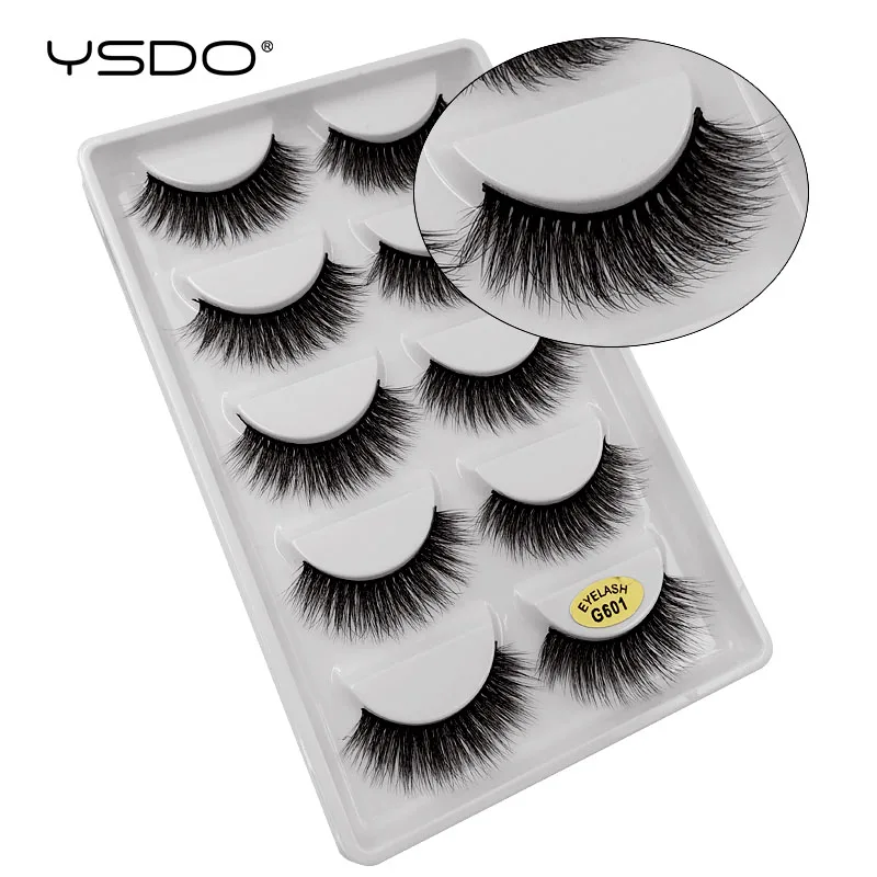 YSDO Lashes 5 pairs false eyelashes natural long makeup false lashes hand made mink lashes full strip lashes 3d mink eyelashes YSDO Lashes 5 pairs false eyelashes natural long makeup false lashes hand made mink lashes full strip lashes 3d mink eyelashes