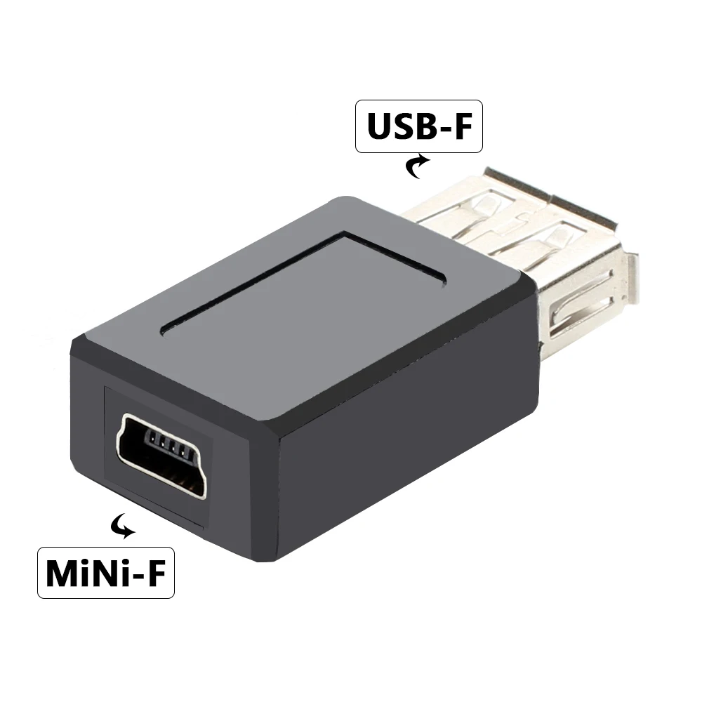 USB 2.0 Type A Male & Female to Micro USB & Mini 5Pin Female Adapter Plug Converter