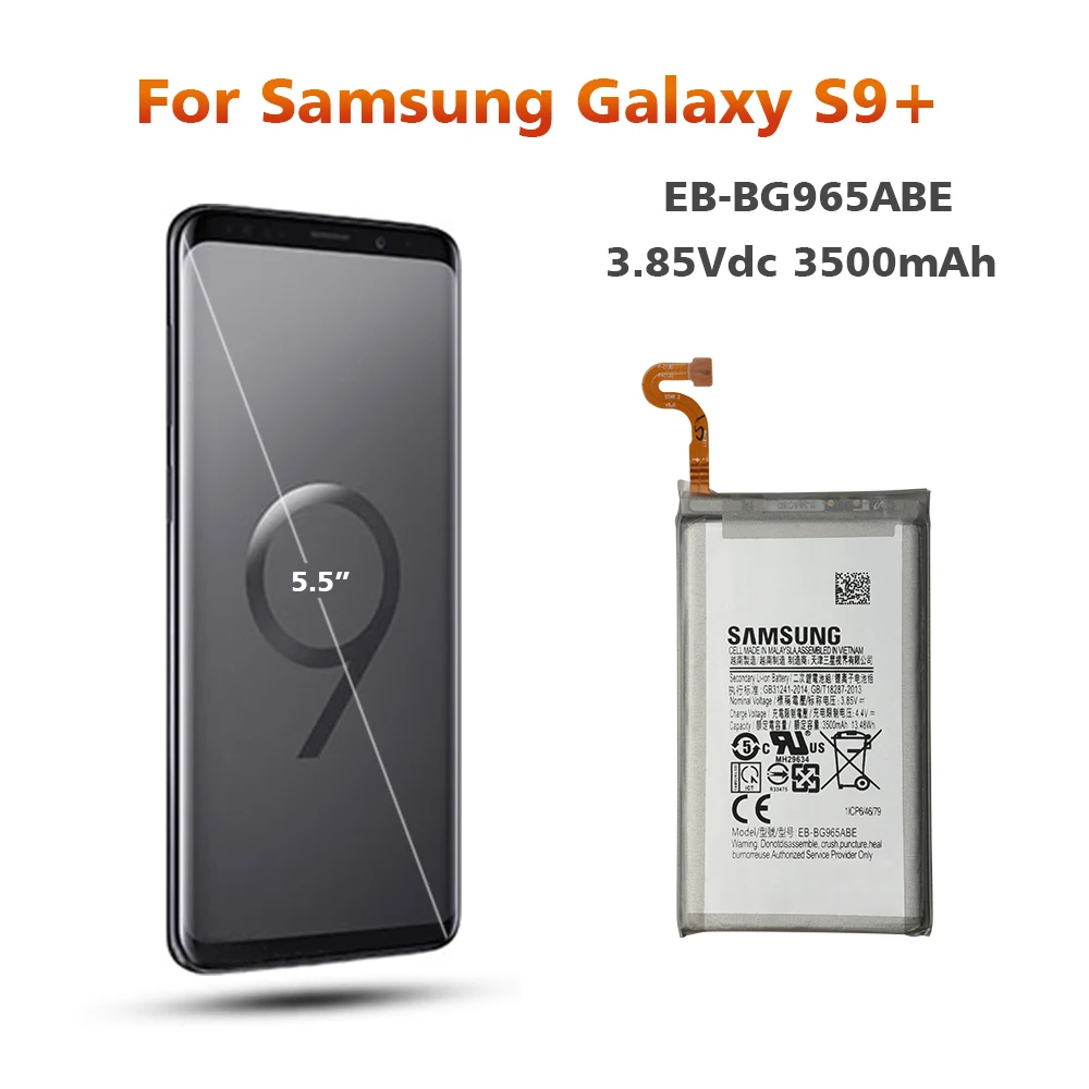 Samsung аккумулятор для телефона EB-BG965ABE 3500 мАч для samsung GALAXY S9 Plus G9650 S9+ G965F сменные батареи+ Бесплатные инструменты