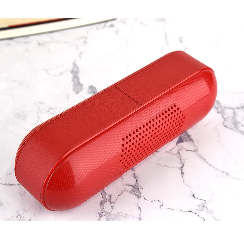 LED Pill Mini Bluetooth Speaker Portable Wireless Speaker FM Radio Sound System 3D Stereo Music Surround Support TF AUX USB