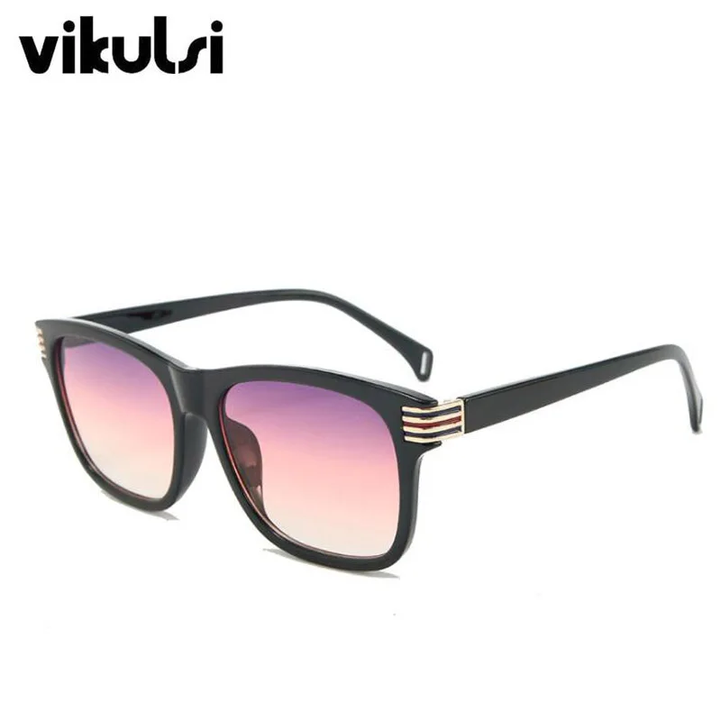 E479 black purple Унисекс классический квадратный янтарного цвета, розовые солнцезащитные очки для женщин, Цветные Металлические Модные солнцезащитные очки, женские градиентные очки UV400 - Цвет линз: E479 black purple