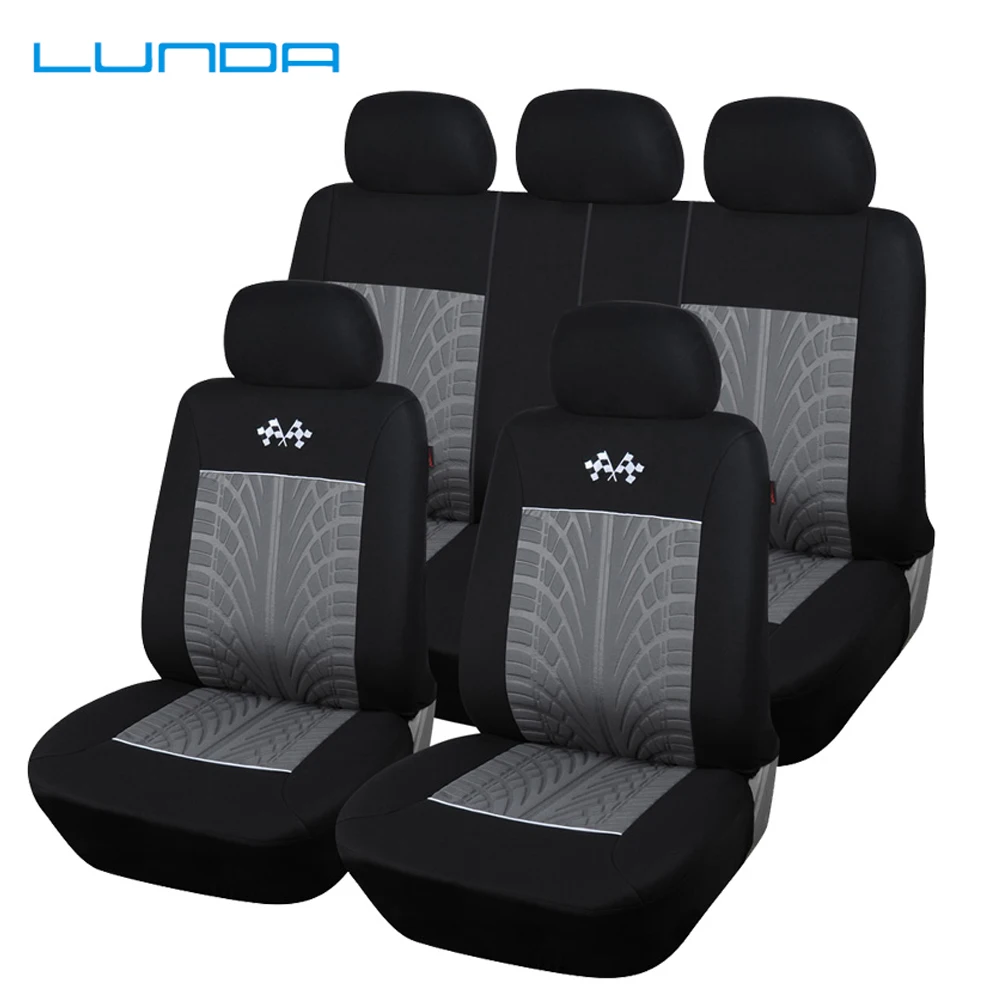 LUNDA новый стиль рельефный чехол из полиэстера для автомобильного сиденья