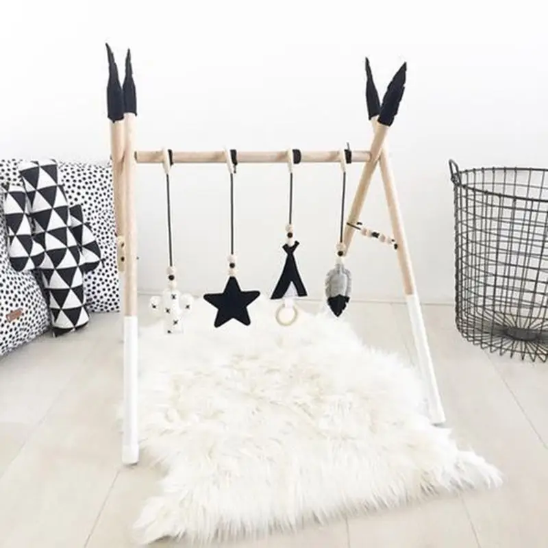 Nórdico dos Desenhos Animados do Bebê de Madeira Decoração do Quarto Brinquedos com Ornamentos Estilo Maciça Crianças Ftness Rack Pingente Roupas Infantis Quadro 7 decoração do quarto brinquedos com ornamentos pingente roupas infantis quadro