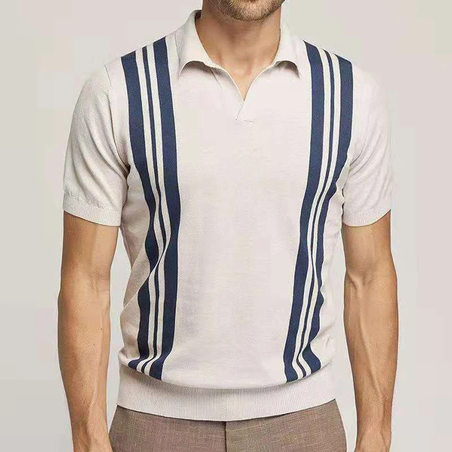 Summer Fashion and Casual Men Short Sleeve Printed Polo Shirt - AliExpress