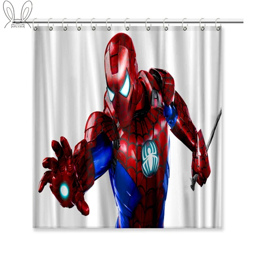 Аплисия Человек-паук интерьерный Декор занавеска для душа подарок 72x72 дюймов Полиэфирная Ткань Водонепроницаемая занавеска с крючками для ванной комнаты - Цвет: 17
