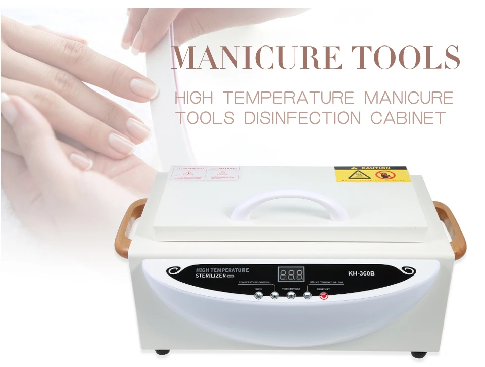 300W High Temperature Sterilizer Nail Art Tools Disinfection Cabinet Sterilizer Machine For Manicure set US/EU Plug 110V/220V