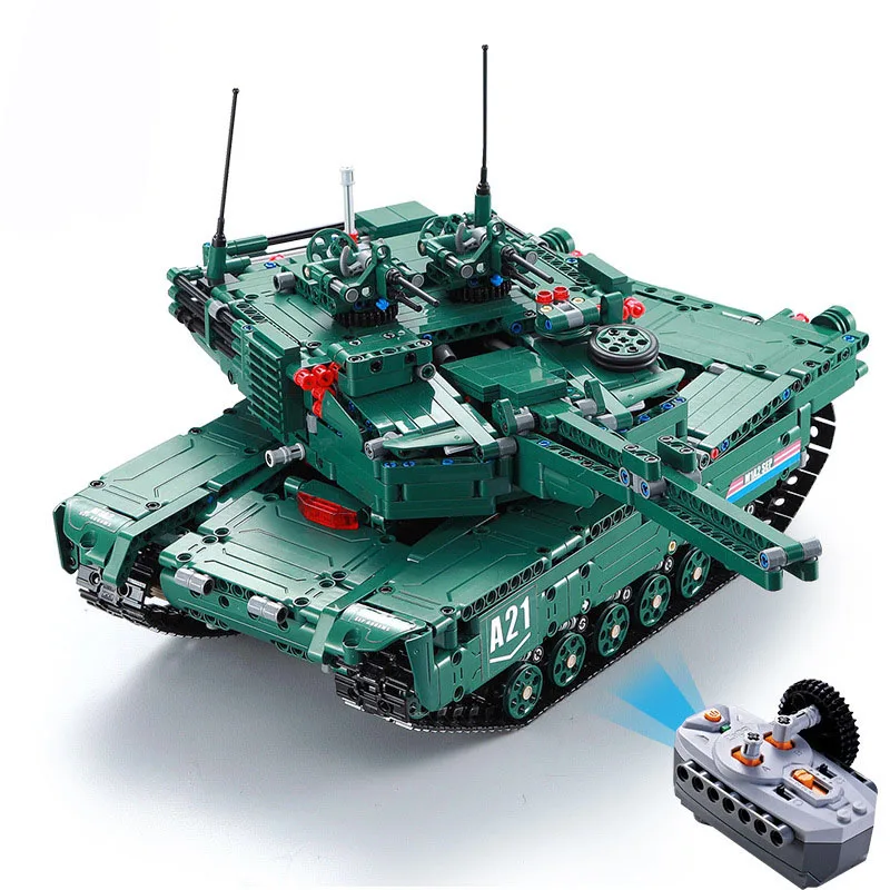 Радиоуправляемый автомобиль военная модель 1498 шт. строительные блоки RC игрушки танк для сборки технический кирпич игрушки для детей Рождественский подарок