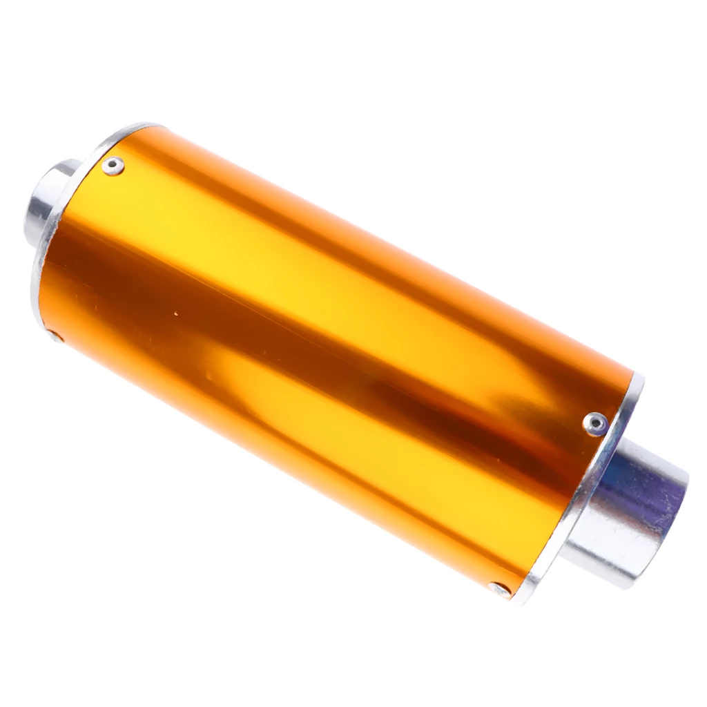 Exhaust Muffler Carbon Fiber for Street Sport Motorcycles and Scooters with 28mm Diameter Exhaust Pipes