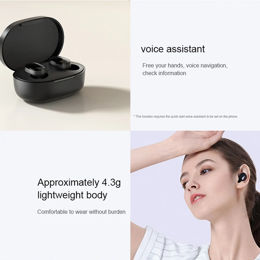 Xiaomi Auriculares Inalámbricos Mi True Earbuds Basic 2S Negro