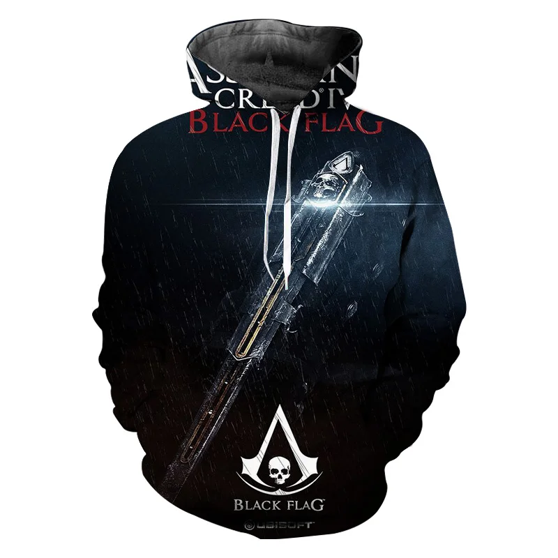 Assassin's Creed, худи с холодным оружием, толстовки для мужчин, уличная Мужская толстовка, Sudaderas Para Hombre Masculine