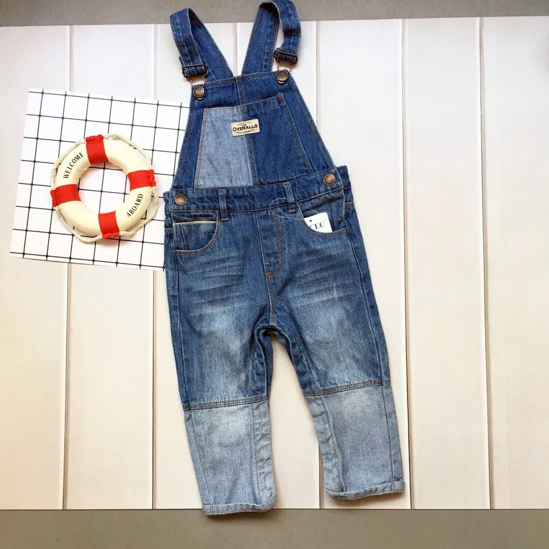 Childrenswear Autumn New Style Small CHILDREN'S Cowboy Suspender Pants BOY'S Girls Joint Suspender Pants