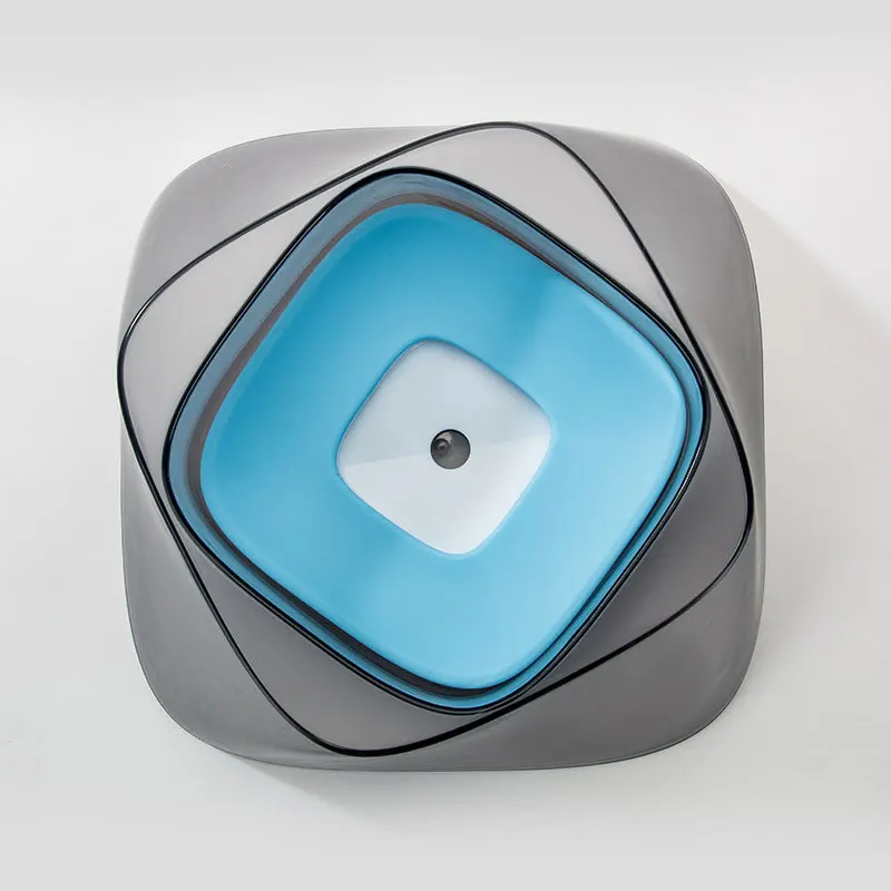 Синий Smartpet 1.4L миски для воды для собак плавающие не смачивающие рот миска для кошки без разлива питьевой воды питатель портативная Миска Для Кормления Собаки - Цвет: Синий