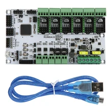 Main Control Board 3D Printer Kit Printer Motherboard for Three Independent Power Rails with USB Cable 4 color indoor piezo photo printer lecai skycolor printhead board for encad novajet 750 760 850 printer carriage board