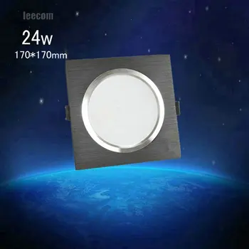 

2018 Special Offer Rushed 4pcs 24w Cree Led For Square Downlight Cob Recessed Ceiling Down Light Lamp For Home