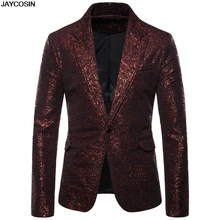 KLV, мужской костюм, пиджак, очаровательный мужской повседневный приталенный костюм на одной пуговице, деловой пиджак, вечерние блузки, vestidos fiesta boda 9916