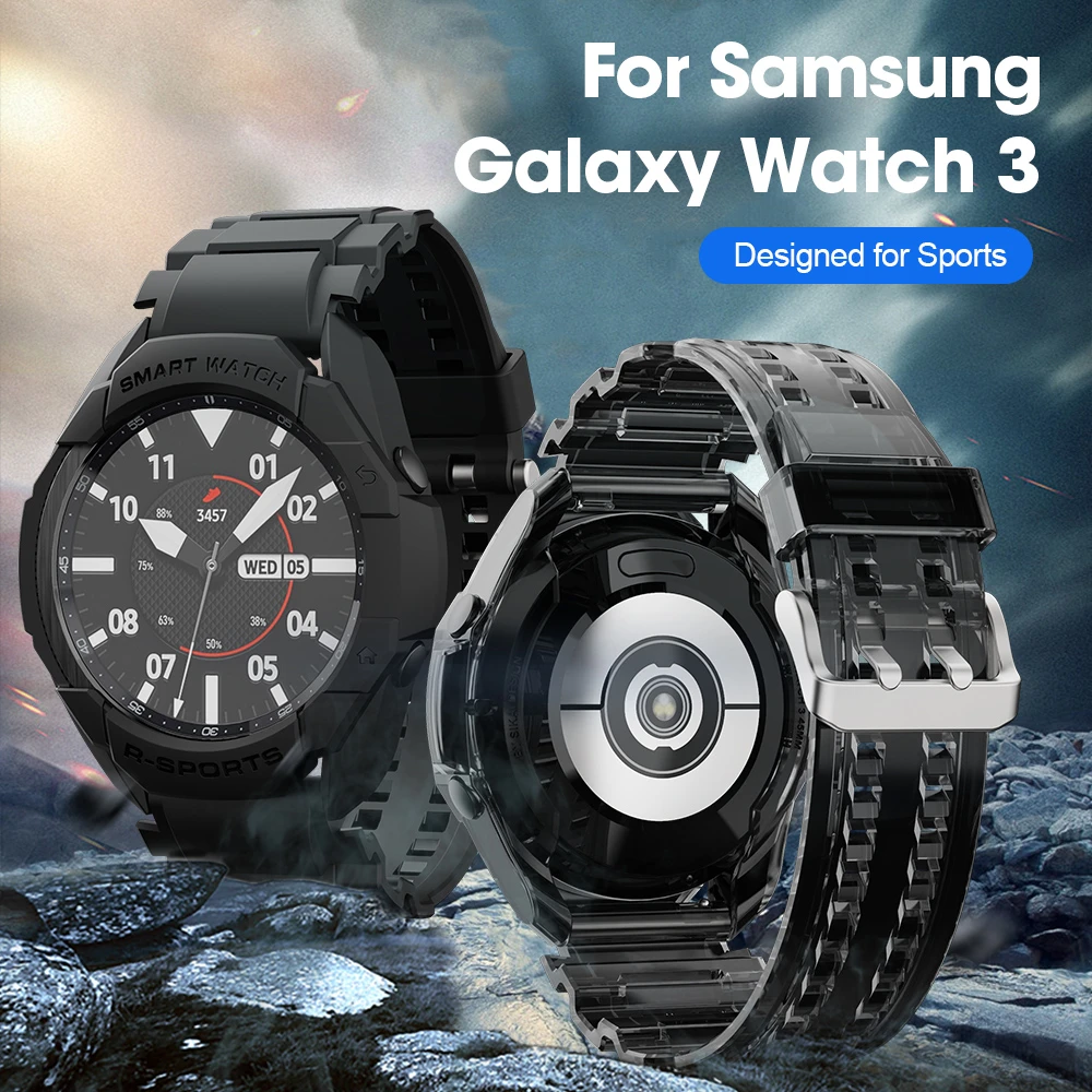 SIKAI 2021 TPU Band Strap for Samsung Watch Galaxy Watch 3 45mm TPU Protector Cover Case For Samsung Smart Watch|Smart Accessories| - AliExpress