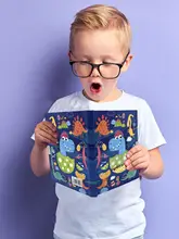  Cute Diary with Lock for Girls and Boys, Dinosaur Shakable Sequin Journal Secret Notebook,a Present for Party,Birthday,Christmas 