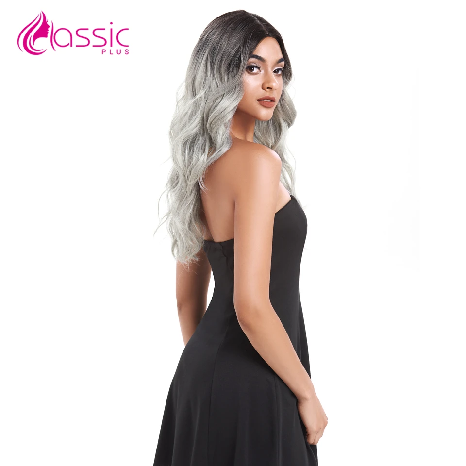 Classic Plus 24"Inch Wigs for Black Women Blonde Cosplay wigs Heat Resistant African American Synthetic Lace Front Wigs