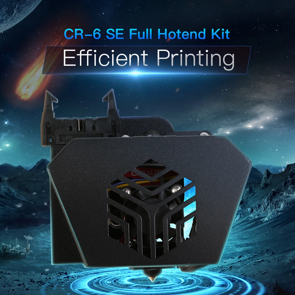 3D Printer Parts For CR-6 SE Assembled 1.75mm Full Extruded Hotend Kit For CR6 SE Printer Extruder Nozzle 3D Printer Accessories printhead for printer