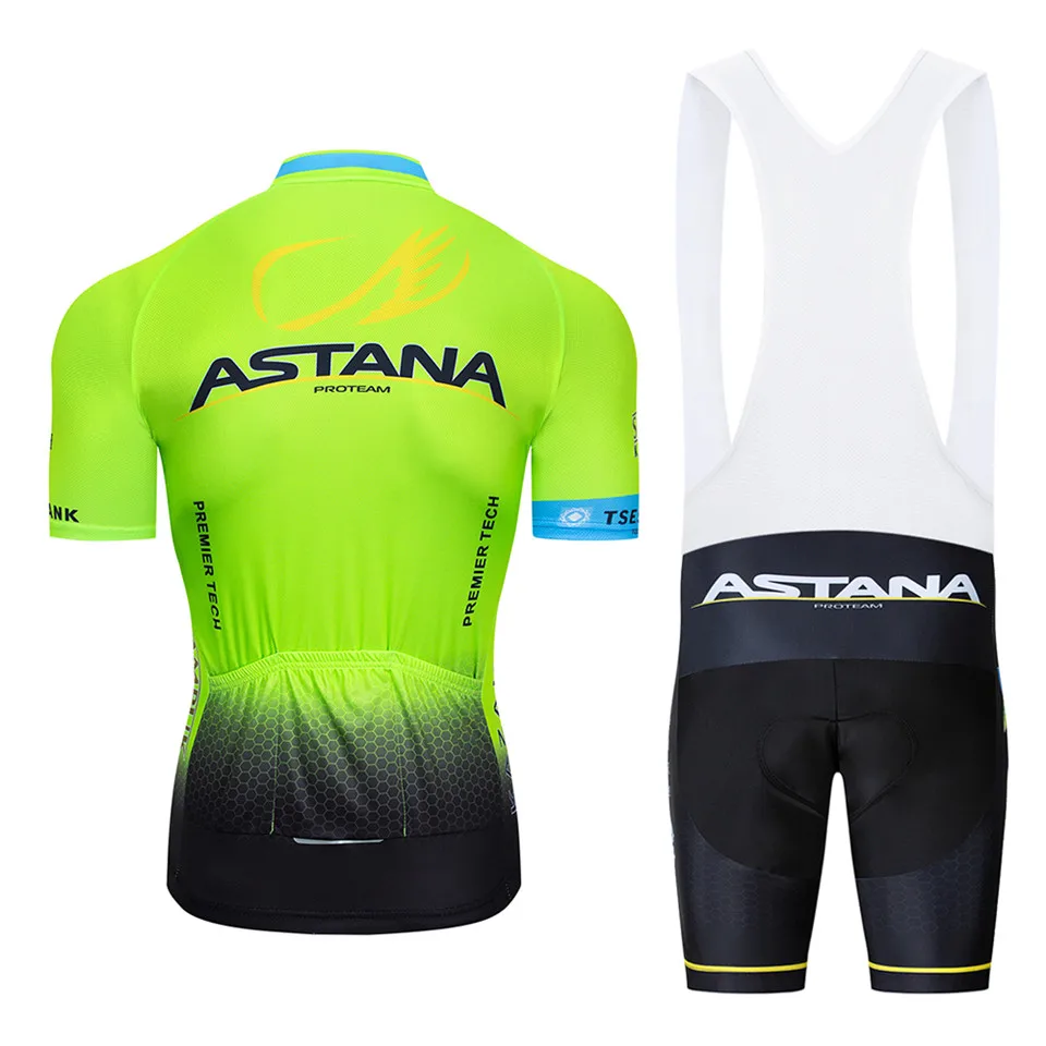 Fluo green Pro UCI astera велосипедная футболка 9D гелевая Подушка велосипедные шорты набор Ropa Ciclismo team culotte