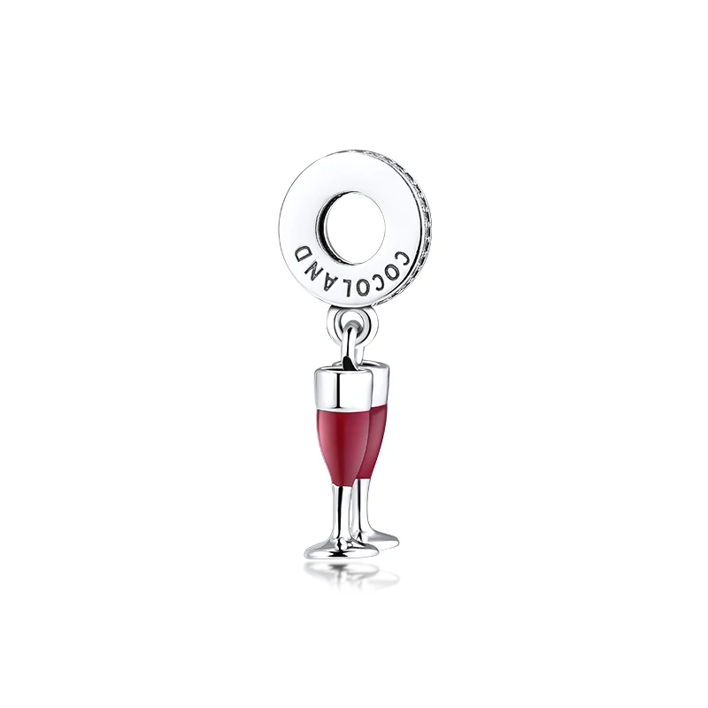 Подходит для браслетов Pandora Charms Twins Кубок бусины 925 пробы-серебро-ювелирные изделия