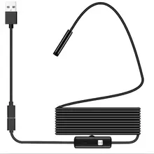 USB эндоскоп 1080P IP67 водонепроницаемый HD бороскоп Гибкая инспекционная змеиная камера 6 светодиодный фонарь для Android телефона ПК смартфона