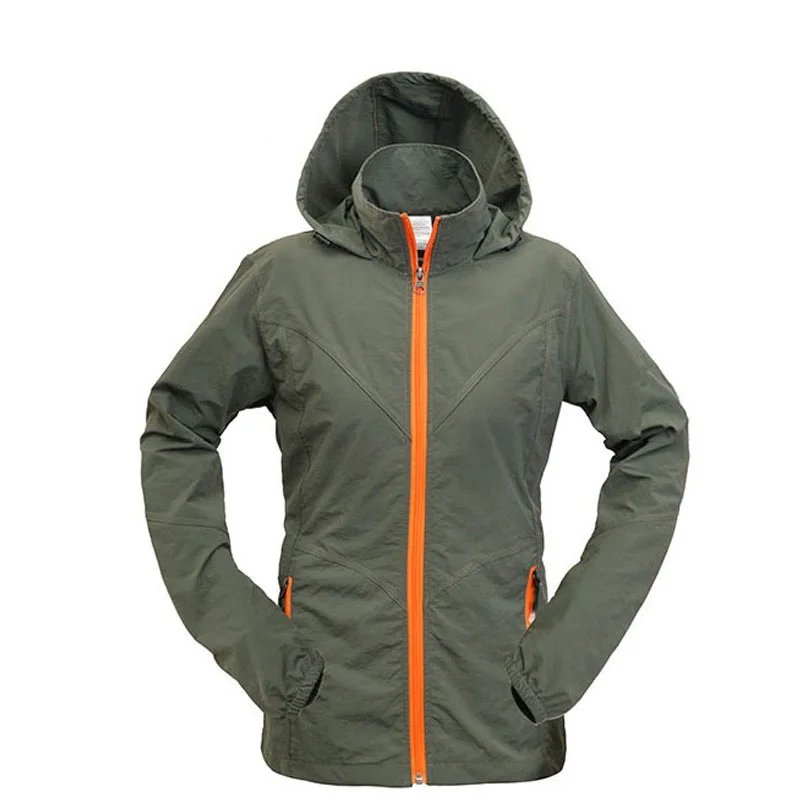 

Women Quick Dry Anti-UV Basic Jacket Summer Casual Breathable Thin Windbreaker Jacket Female Spring Autumn Hooded Coat Outwear
