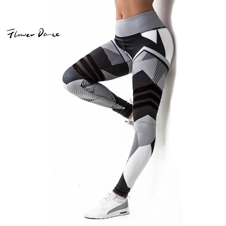 

FlowerDance Fitness Running Yoga Pants Sport Leggings Seamless Romantic Printed Energy Women Leggings