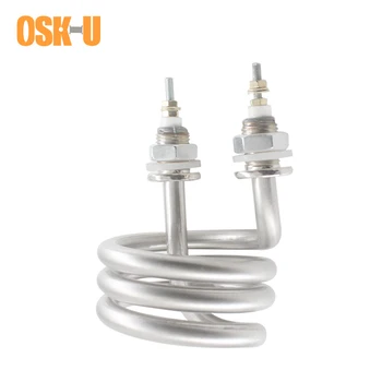 

220/380V Water Heater Element M16 Thread Spiral Water Heating Pipe Stainless Steel Heating Element for Water Distiller 2.5KW