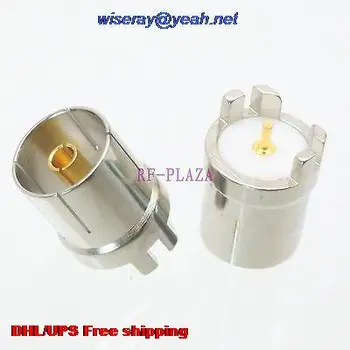 

DHL/EMS 200pcs Connector IEC PAL DVB-T female jack solder PCB clip edge mount Straight -A3