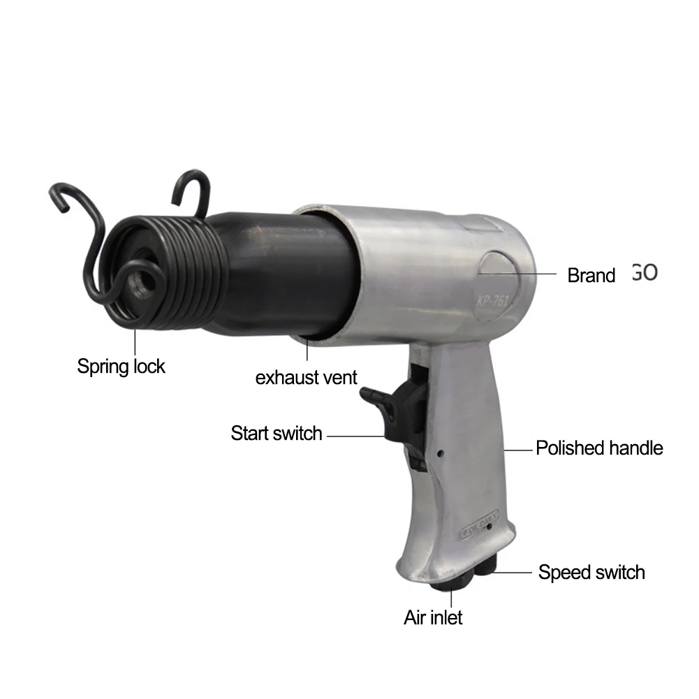 Air Hammer Chisel Pneumatic Set 190mm 