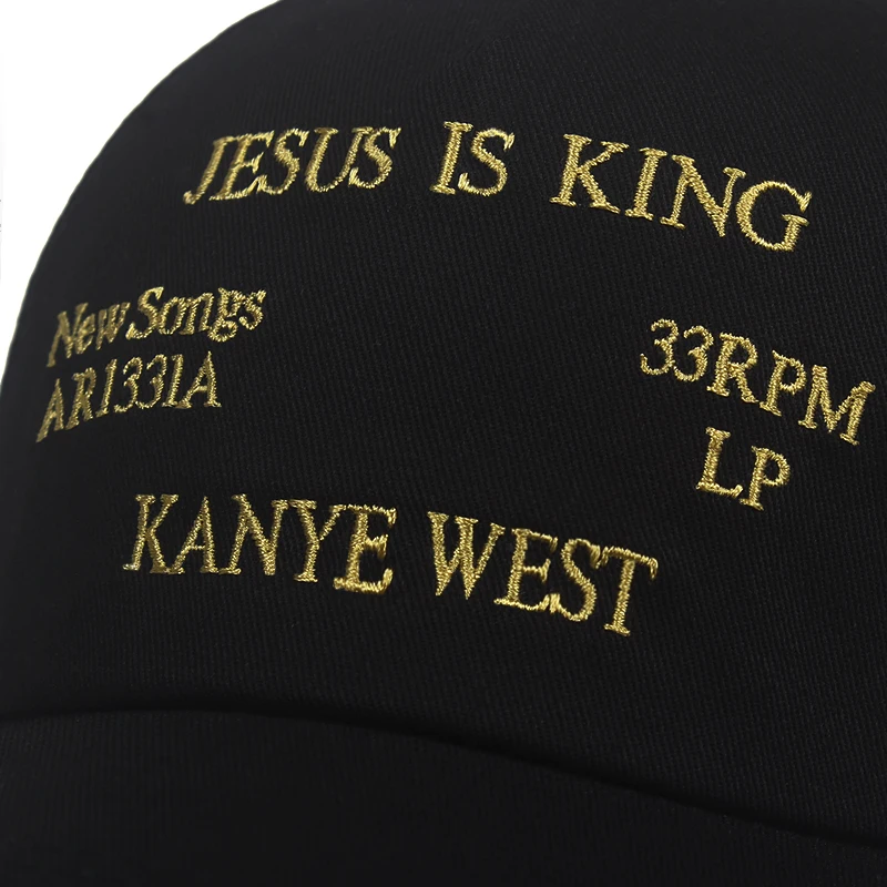 Новинка Kanye West Jesus Is King альбом бейсболки шляпа c вышивкой, для отца унисекс женские и мужские шляпы Последний альбом Snapback шляпы