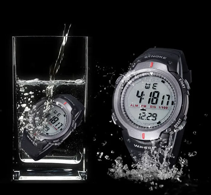 Waterproof Led Watches For Men Outdoor Sports Men Digital Led Quartz Alarm Men Wrist Watch Fashion Electronic Watch Relogio