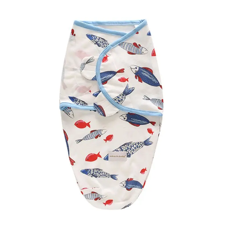 Baby Newborn Swaddle Wrap Cotton Baby Receiving Blanket Bedding Cartoon Cute Infant Sleeping Bag For 0-6 Months