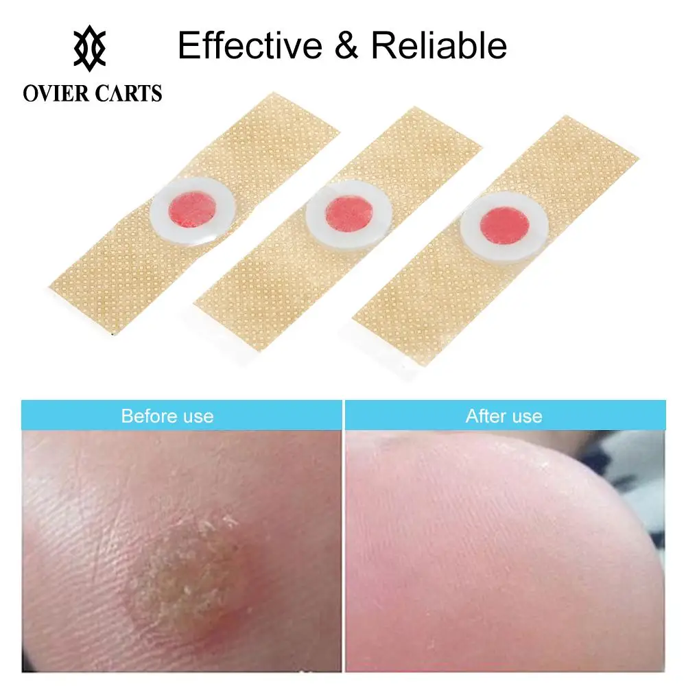 

12PCS Corn Remover Wart Remover Foot Corn Remover Pads Corn & Callus Remover Cushions Corn Plaster with Hole for Foot Care