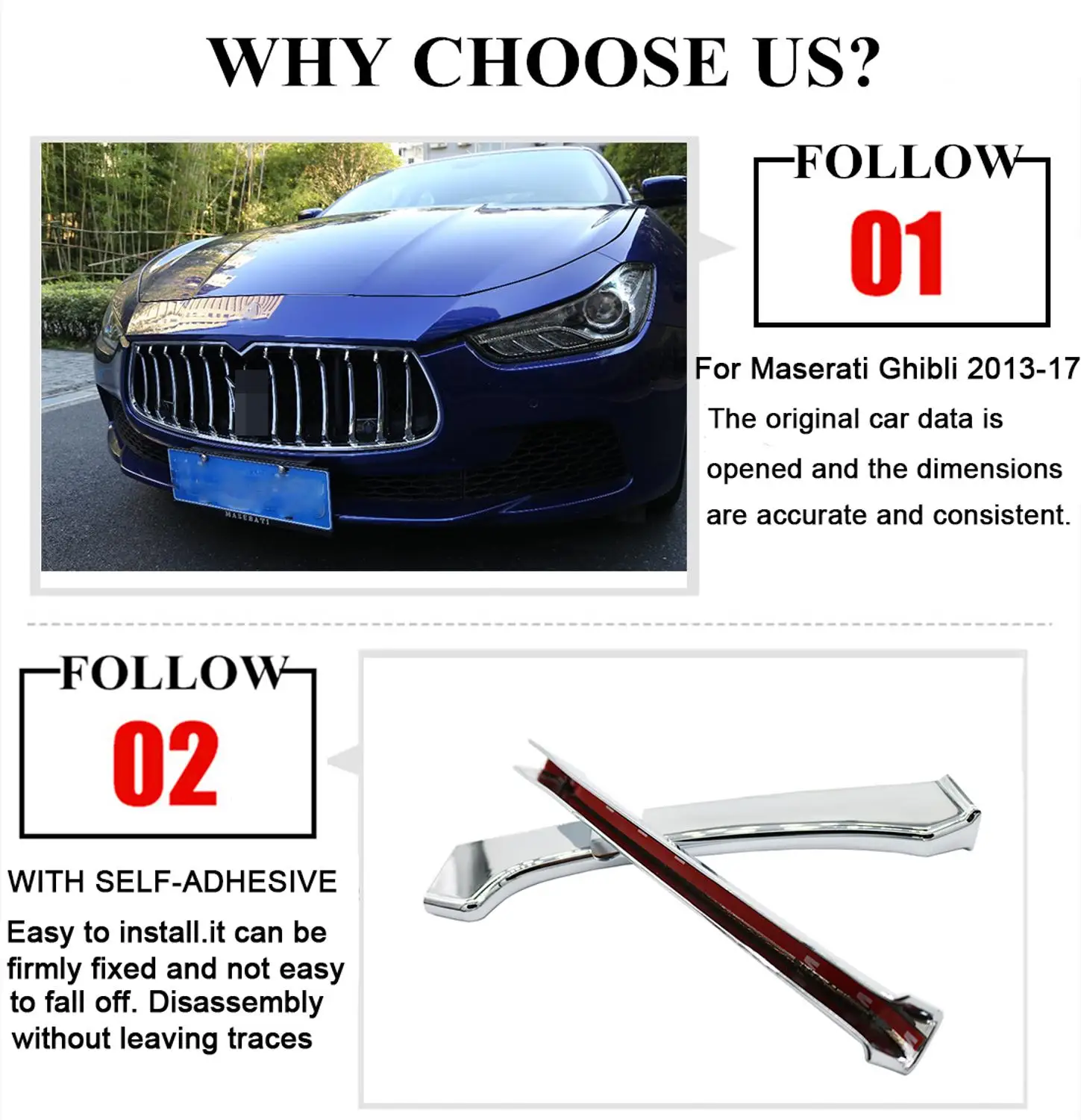 Для Maserati Ghibli 2013 2014 2015 2016 2017 сетка передняя решетка декоративная формовочная