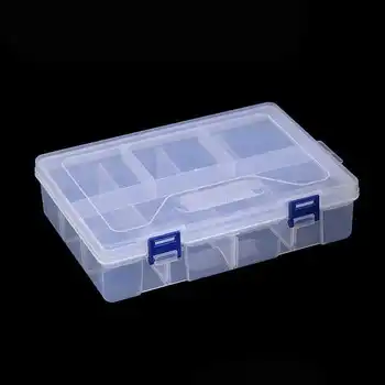 

Double Layer 8-Compartment Lid Box Multigrid Splittable Tool Box Hardware Accessory Parts Organizing Storage Box
