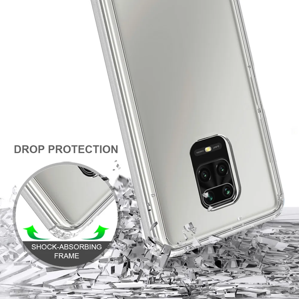 For Xiaomi Redmi Note 9S Case TPU Bumper Hard PC Acrylic Clear Hybrid Crystal Phone Cover For Xiaomi Redmi Note 9 S Pro Max Case For Xiaomi Redmi Note 9S Case TPU Bumper Hard PC Acrylic Clear Hybrid Crystal Phone Cover For Xiaomi Redmi Note 9 S Pro Max Case