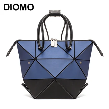 

DIOMO Fashion Design Matte Geometric Handbag Ladies Luxury PU Folding Multi-variable Tote Bag Women Shoulder Bags