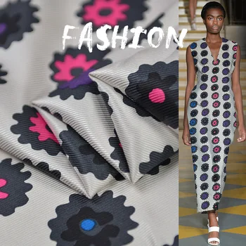 

Summer New 114cm Wide 16Momme 100%silk Brand Printed Twill Fabric for Dress Cloth Diy Sewing Free Shipping No Transparent