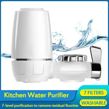 Tap Water Purifier Kitchen Faucet Washable Ceramic Percolator Mini Water Filter Filtro Rust Bacteria Removal Replacement Filter