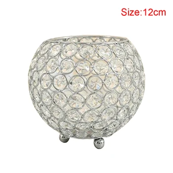 

Modern Delicate Gold Tealight Wedding Decorations Anniversary Celebration Home Decor Crystal Candlestick Candle Holder