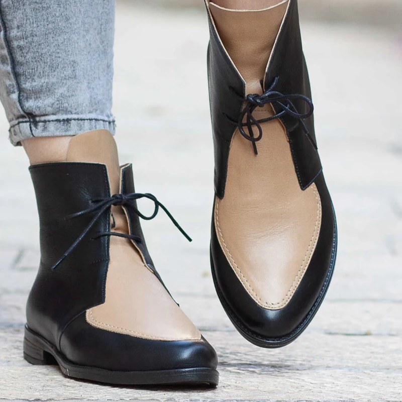 PUIMENTIUA/ботильоны размера плюс; женская обувь на платформе со шнуровкой и пряжкой; короткие ботинки на толстом каблуке; женская повседневная обувь; Прямая поставка